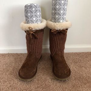 Ugg “Suburb” Crochet Tall Boots